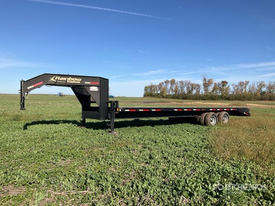 2020 Rainbow Express 20000 lb 30 ft T/A Gooseneck Flatbed Trailer