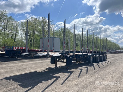 2023 Manac 23448 48 ft Quad/A Hayrack Rimorchio per trasporto tronchi