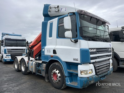 2011 DAF CF85.460 6x4 w/ Crane T/A Day Cab Truck Tractor