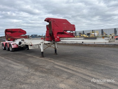 1996 Steelbros 12.2 m Tri/A Side Loading Container aanhangwagen
