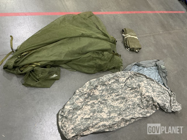 (13) Bivy Covers, (14) Tent Shelter Halves & Assorted Items