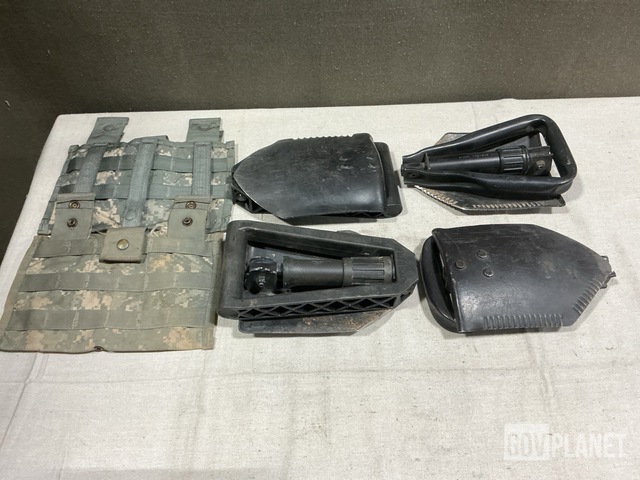 (133) M4 Three Mag Pouches, (53) Entrenching Tools & Assorted Items