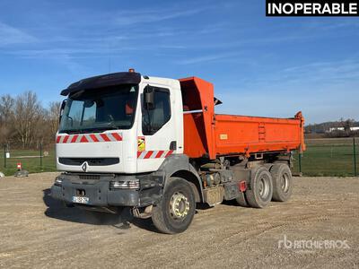 2004 Renault Kerax 6x4 Camion Bi-Benne 6x4 Camion à benne basculante D/E (Inoperable)