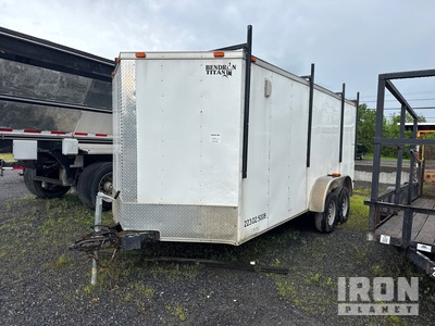 2015 Bendron BNB716TA 16 ft T/A Remorque fermée