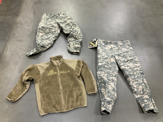 (6) Pairs of Wet Weather Trousers, (11) Cold Weather Jackets & Assorted Items