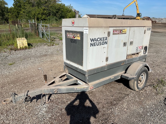 2012 Wacker Neuson G70 70 kW Mobile Generator Set (Inoperable)