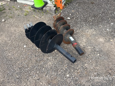 Quantity of (2) Bobcat 18 in New and 10 in Used Accessoires de tarière (Unused)