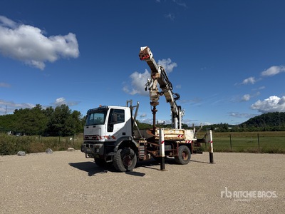 2003 Neotec CAM GRU 20.240 7E TPPG on 2003 Iveco EuroTrakker Cursor 4x4 Camion Pose Poteau Digger Derrick Truck
