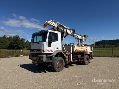2003 Neotec CAM GRU 20.240 7E TPPG on 2003 Iveco EuroTrakker Cursor 4x4 Camion Pose Poteau 4x4 Digger Derrick Truck