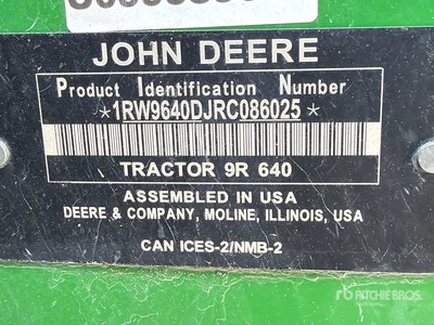2024 John Deere 9R 640 Scraper Special Articulated 4WD Tractor