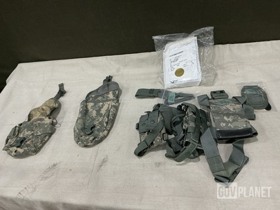 (45) Canteen Pouches, (33) Entrenching Tool Carriers & Assorted Items