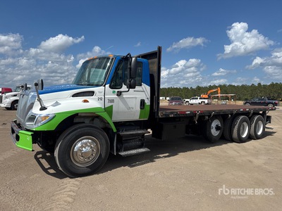 2007 International 7400 SBA 6x4 Flatbed Truck