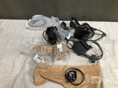 (22) Light Indicators, (3) Microphone-Headsets, (1) Tripod & Assorted Items