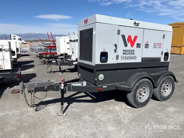 2023 Wacker Neuson G70 58 kW Mobile Generator Set