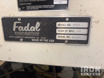 Fadal Engineering 904-1L 3 axis CNC vertical machining center ハンドツール
