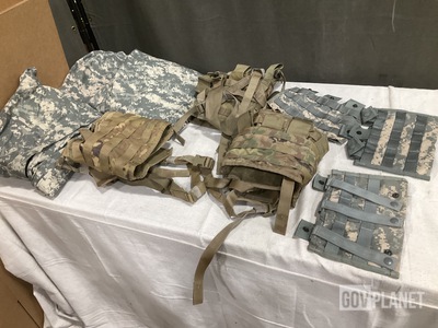 (180) M4 Three Mag Pouches, (15) Pairs of Wet Weather Trousers & Assorted Items