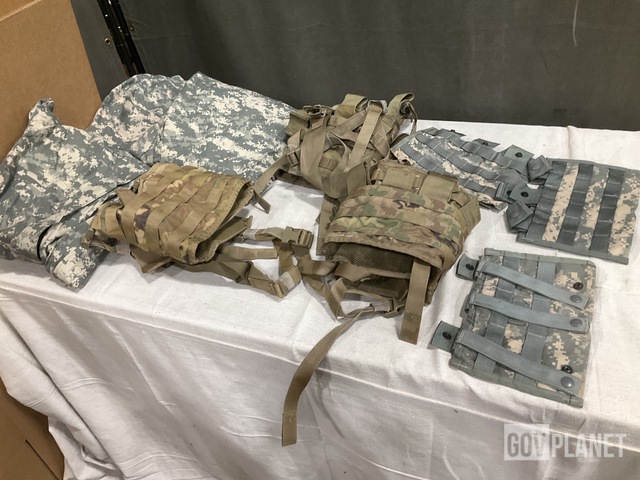 (180) M4 Three Mag Pouches, (15) Pairs of Wet Weather Trousers & Assorted Items