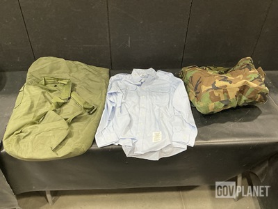 (88) Men’s Shirts, (4) Duffel Bags, (2) Flyer’s Helmet Bags & Assorted Items