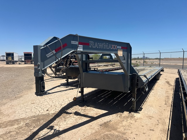 2024 RawMaxx 40 ft T/A Gooseneck Equipment Trailer