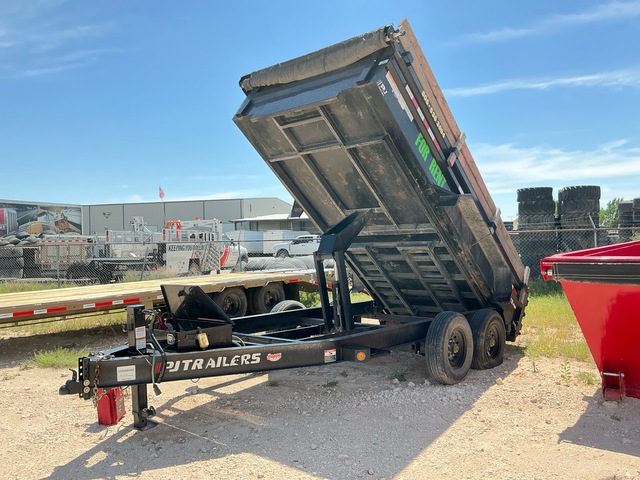 2023 PJ  14 ft T/A Dump Utility Trailer
