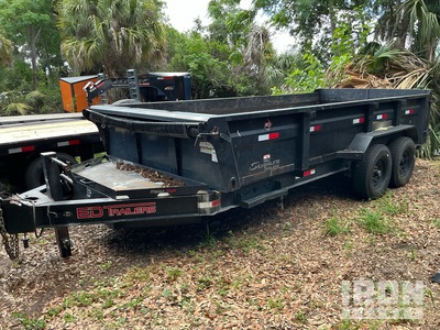 2023 ED Trailers LPT8316272S-BP 16 ft T/A Dump Utility Trailer