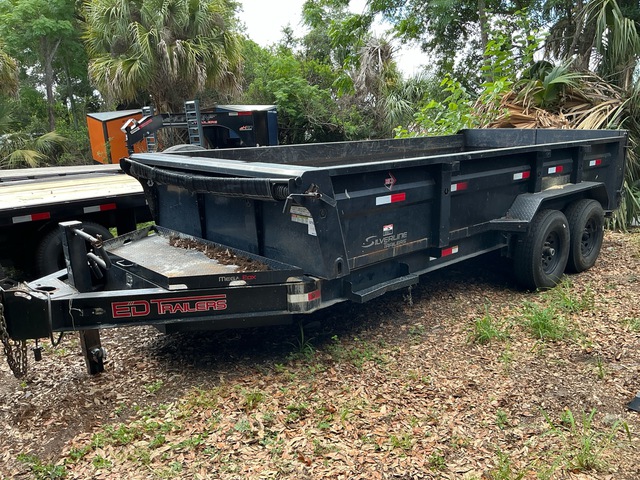 2023 ED Trailers LPT8316272S-BP 16 ft T/A Dump Utility Trailer