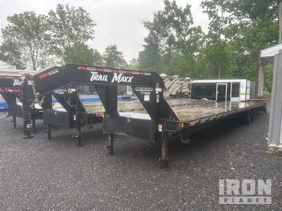 2024 Trailmax 34 ft T/A Gooseneck Flatbed Trailer