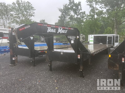 2024 Trailmax 34 ft T/A Gooseneck Flatbed Trailer