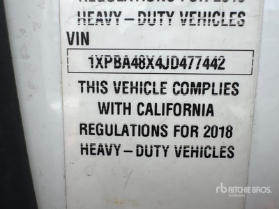 2018 Peterbilt 579 4x2 S/A Day Cab Truck Tractor