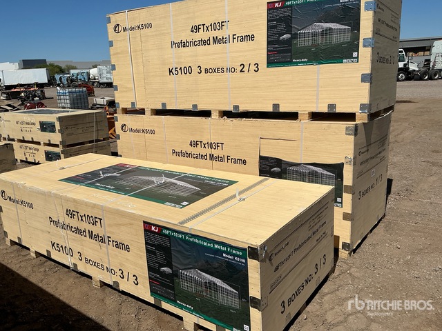 2026 KJ K5100 49 ft x 103 ft Prefabricated Metal Frame Storage Building (Unused)