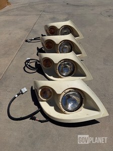 Lot of 4 NAVISTAR Headlight MRAP Assembly Pickup