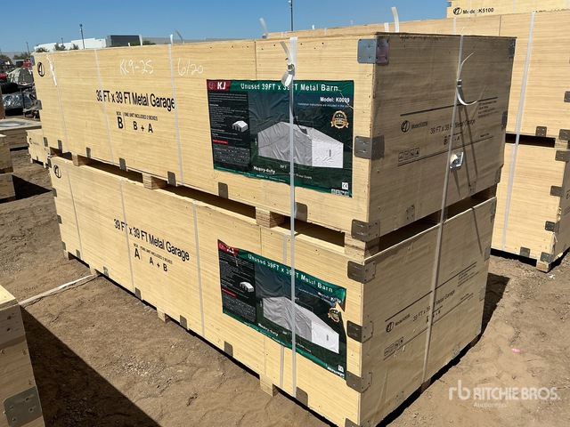 2026 KJ K0039 39 ft x 39 ft Metal Garage Storage Building (Unused)