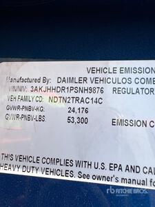 2023 Freightliner Cascadia 126 6x4 Cabeza Tractora Cabina Dormitorio