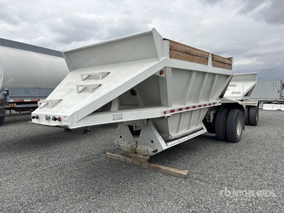 1990 Fruehauf DES-NF1-M11A 20 ft S/A Belly Dump Trailer