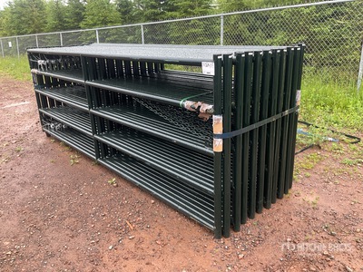 Quantity of (20) 2026 BYT RG5012 12 ft x 4 ft Steel Heavy Duty Ranch ゲート (Unused)