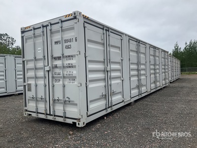 2025 40 ft High Cube Multi-Door Storage Container