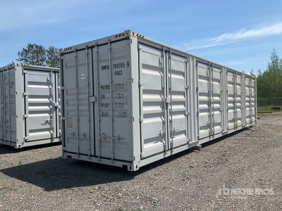 2025 40 ft High Cube Multi-Door Storage Container