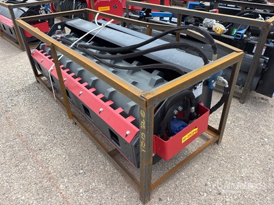 2026 Raytree RMVR76 76 in Padded Drum Skid Steer Vibratory Roller (Unused)