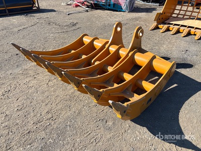 2026 GIYI GY-P320 64 in Excavator Rake - Fits Cat 320 (Unused)