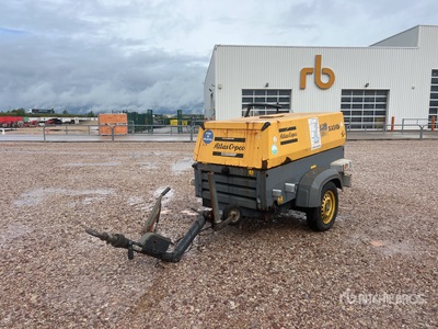 2010 Atlas Copco XAS57 Mobile Compresseur A Air 1 Essieu S/A Luchtcompressor