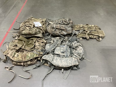 (13) Tactical Assault Panels, (6) Large Field Pack Sets & Assorted Items