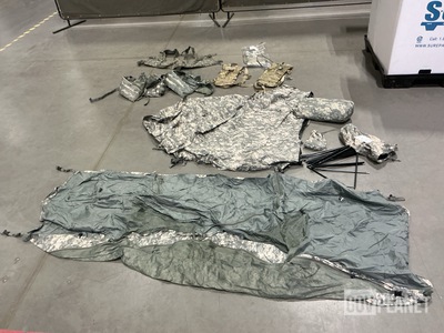 (2) ICS Improved Combat Shelters, (25) Fighting Load Carriers & Assorted Items