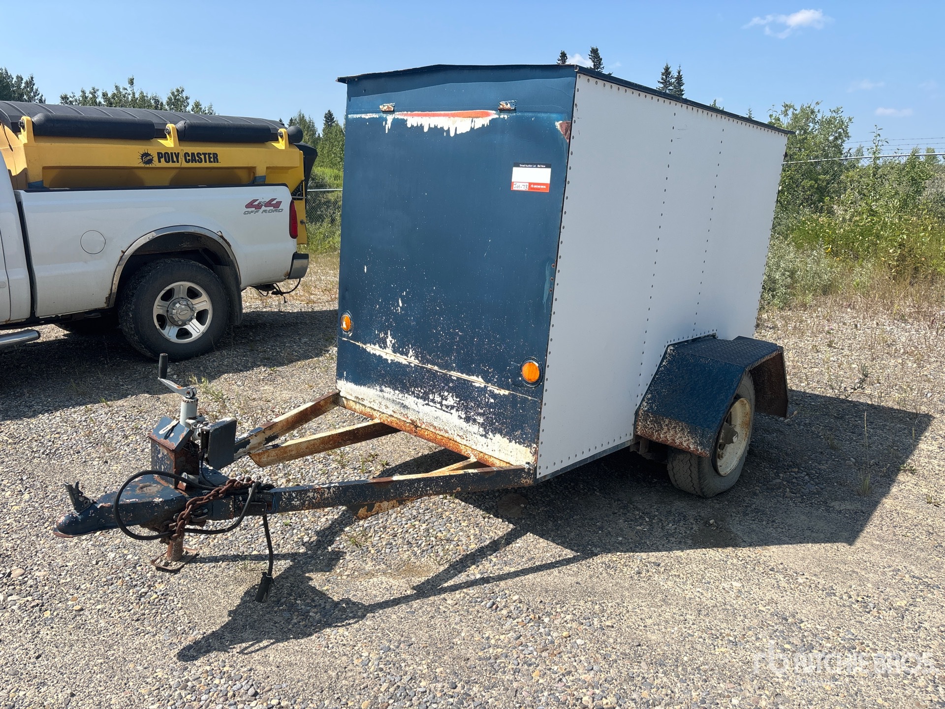 Custom Built 6 ft S/A Off-Road Use Only Enclosed Trailer
