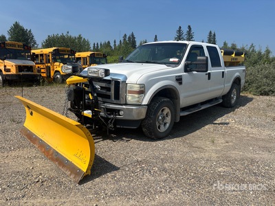 2008 Ford F-250 Lariat 4x4 Crew Cab Snow Plow Truck