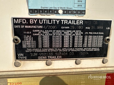 2006 Utility VS2RA 53 ft T/A Remolque refrigerado