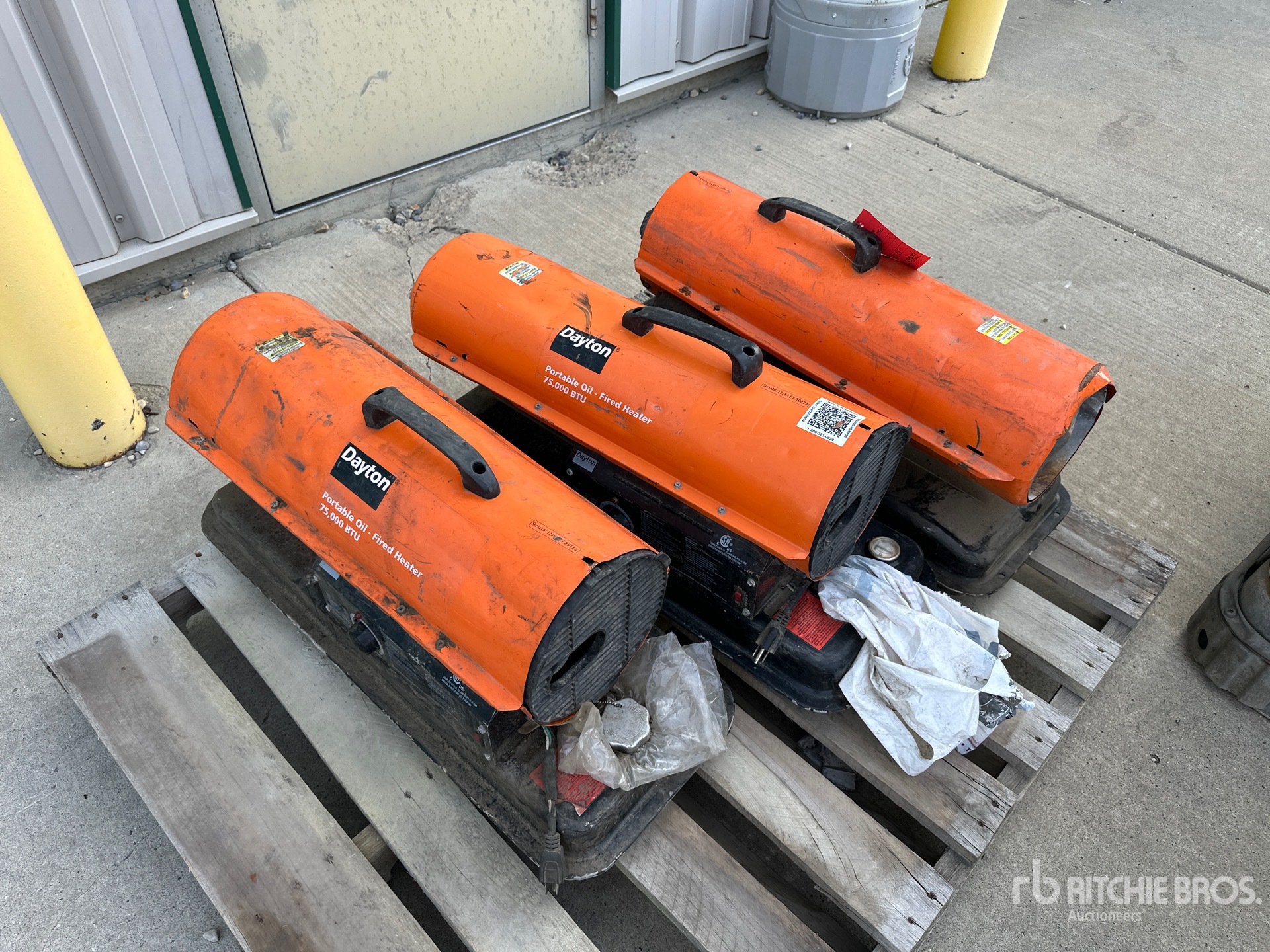Quantity of (3) Dayton 75000 BTU Space Heater (Inoperable)