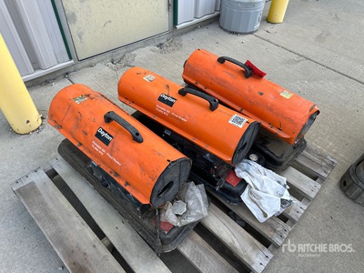 Quantity of (3) Dayton 75000 BTU Space Heater (Inoperable)