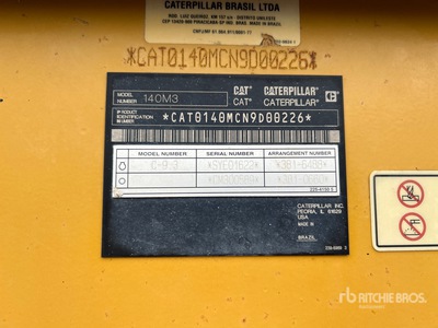 2014 Cat 140M3 Motor Grader