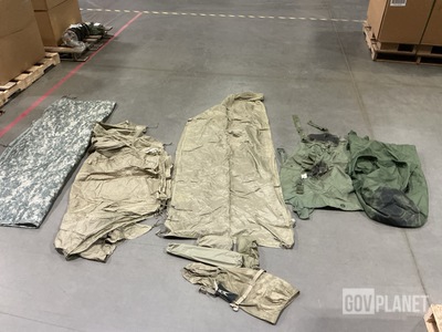 (43) Duffel Bags, (12) Wet Weather Poncho Liners & Assorted Items