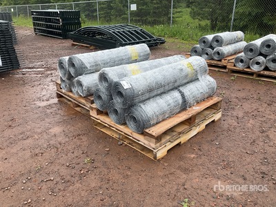 Quantity of (10) 2025 BYT FFC762 330 ft x 4 ft Galvanized Farm 柵 (Unused)